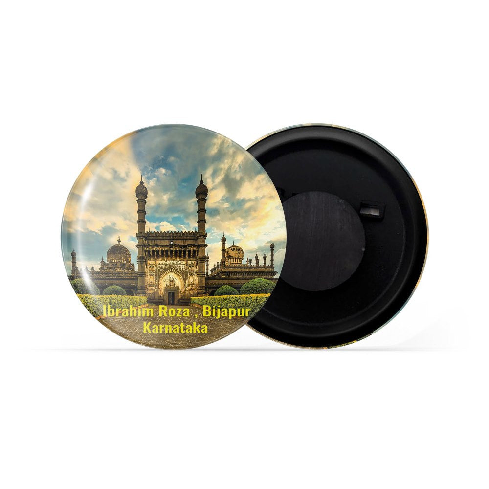 dhcrafts Fridge Magnet Multicolor Ibrahim Roza Bijapur D2 Karnataka Glossy Finish Design Pack of 1 (58mm)